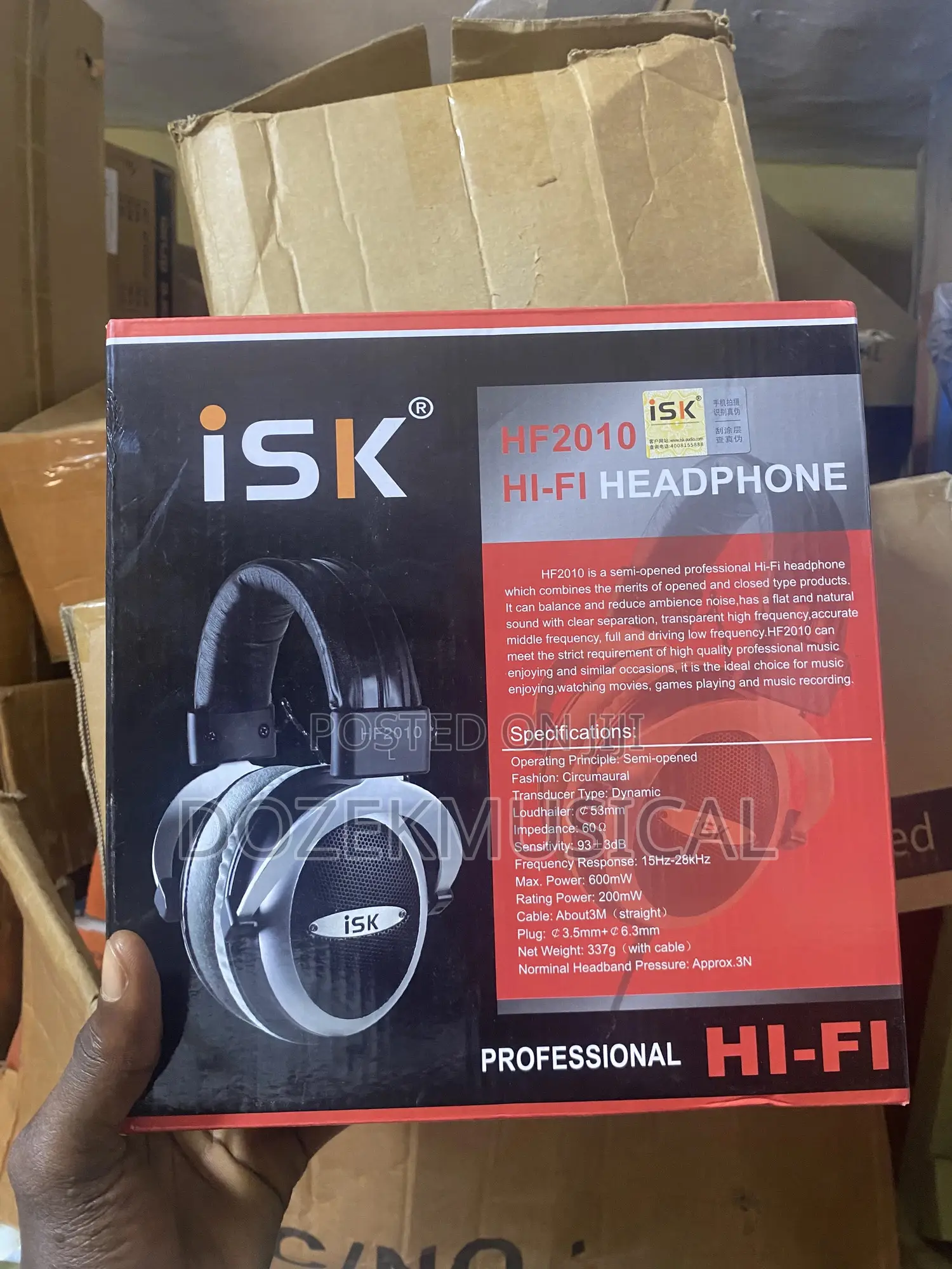 Isk Hf2010 Professional Studio Headphone