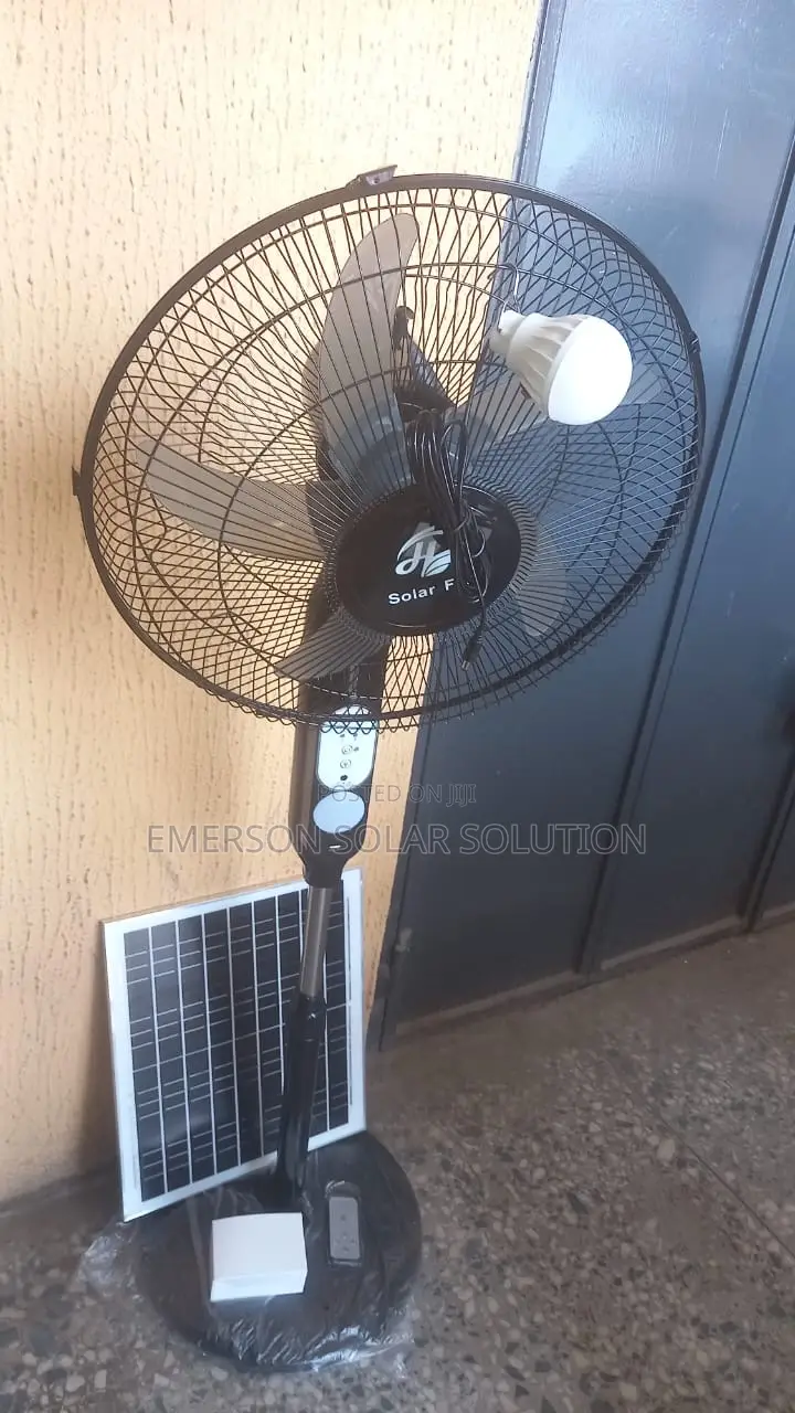 Solar Fan With Bulb and Panel