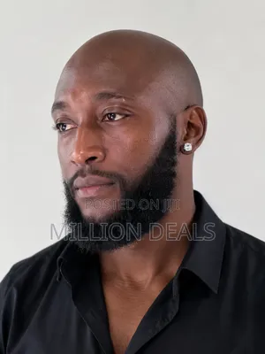 Magnetic Sleek Wrap Up Silver Iced Men's Earrings