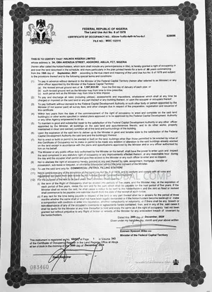 *1.07hectares Commercial Land (Petrol Filling Station) Guzape Il