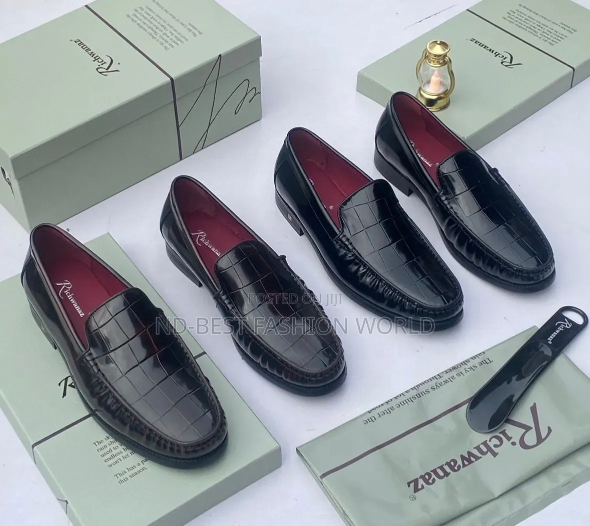 Black Richwanz Leather Shoe