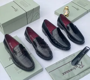 Black Richwanz Leather Shoe
