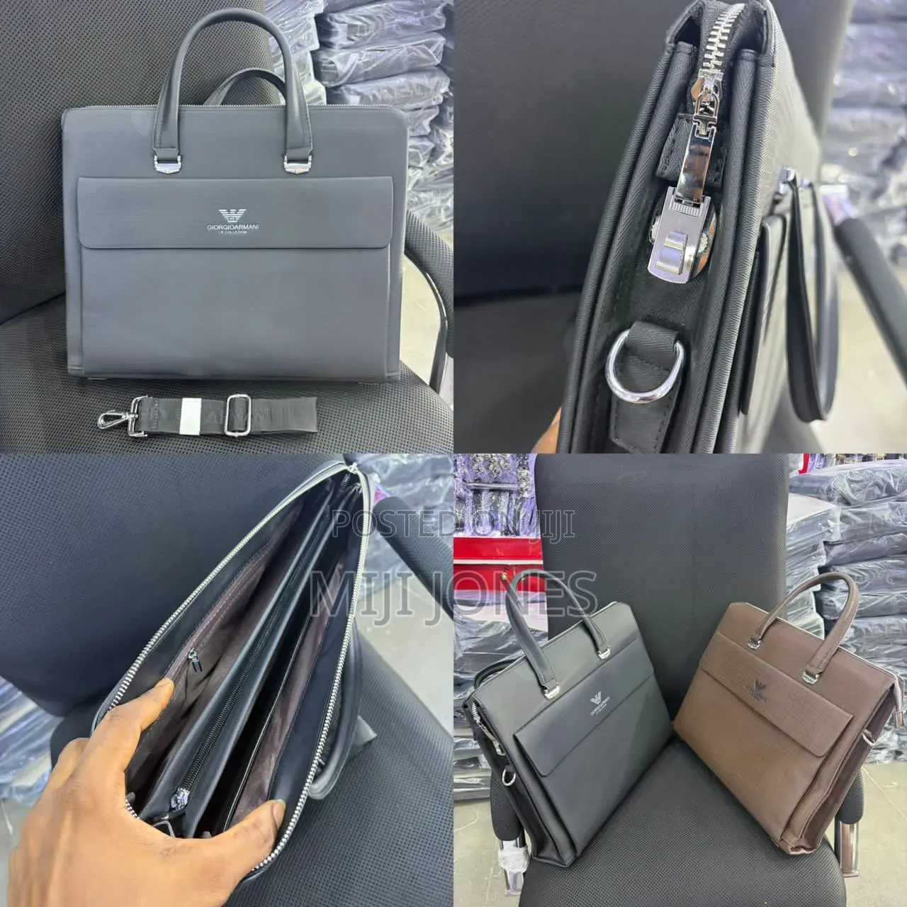 Quality Designer Briefcase | Spacious Multi-Compartment With Inner Zip