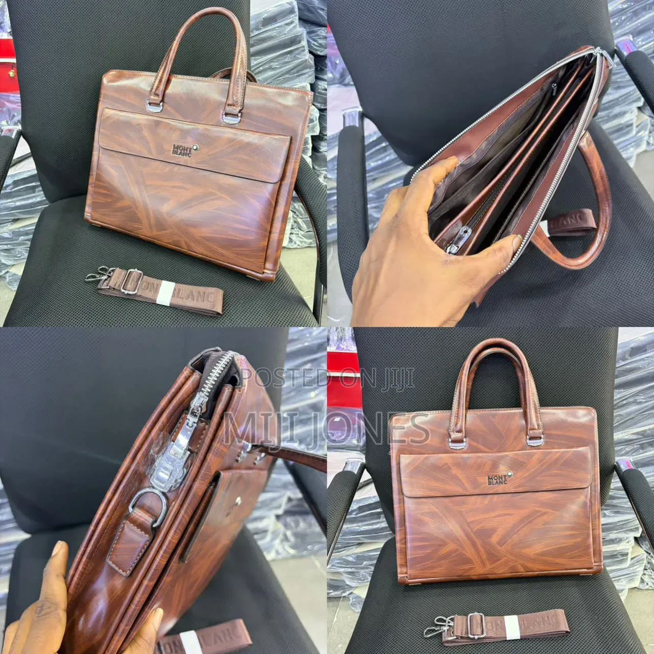 Quality Designer Briefcase | Spacious Multi-Compartment With Inner Zip