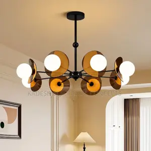 Colorful Acrylic Vintage Chandelier Living Room Retro Pendant Light