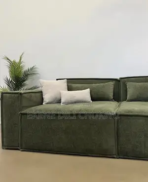 Luxury Modern 3-Seater Sofa | Minimalist Velvet Couch
