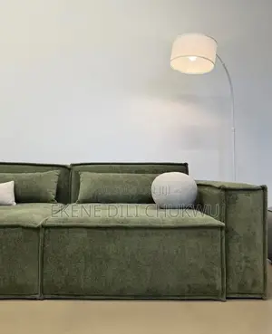 Luxury Modern 3-Seater Sofa | Minimalist Velvet Couch