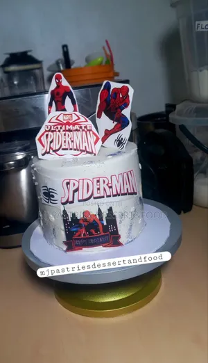 Spider-Man Buttercream Cake – Size 7, 2 Layers