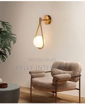 Mordoic Minimalist Led Wall Lamp Bathroom Bedsidee Glass Ball