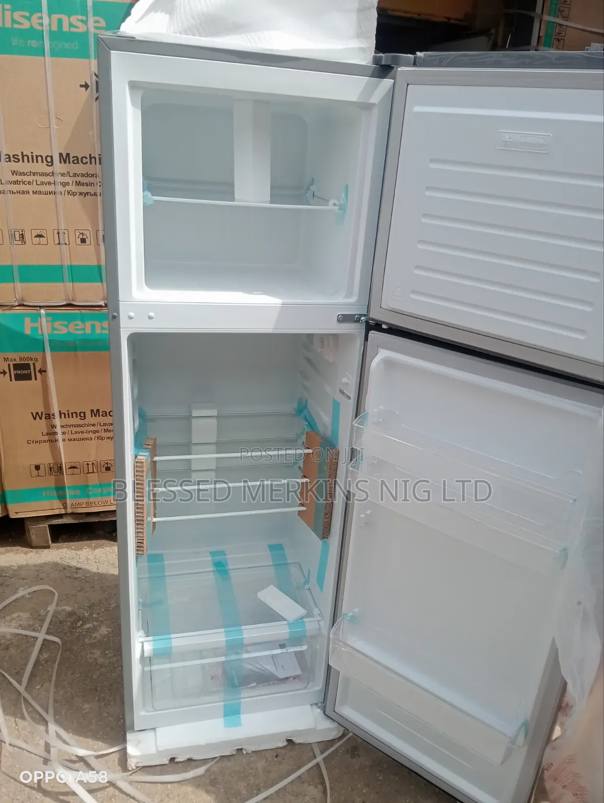 Hisense Double Door Fridge 306litres