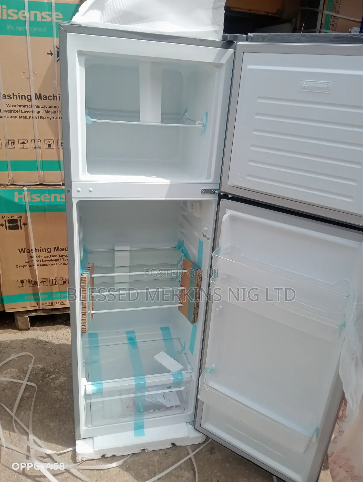 Hisense Double Door Fridge 306litres