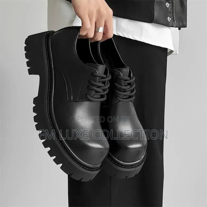Men Premium Chunky Sole Leather Shoe