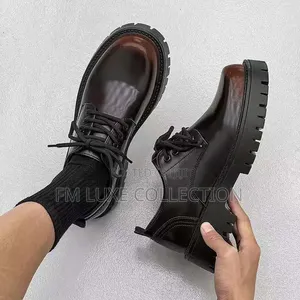 Men Premium Chunky Sole Leather Shoe