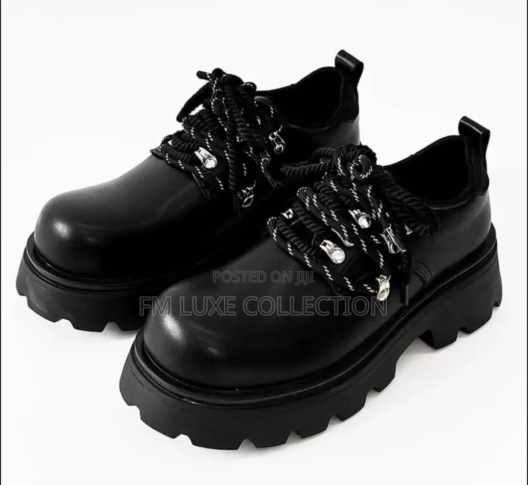 Men Premium Chunky Sole Leather Shoe