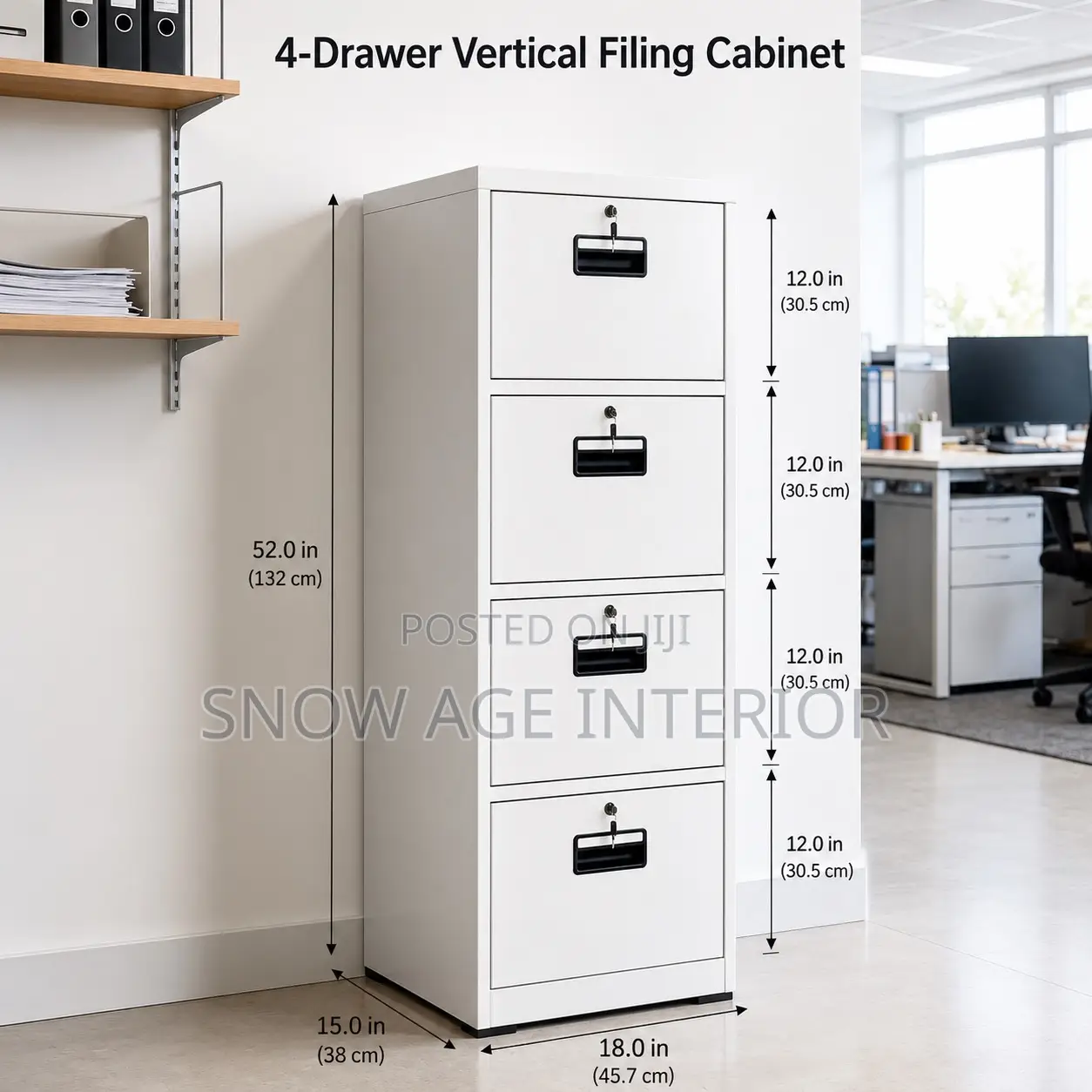 4 Drawer Filling Cabinet
