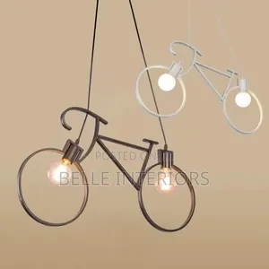 Industrial Pendant Lights Vintahe Iron Bicycle Hanglamp For