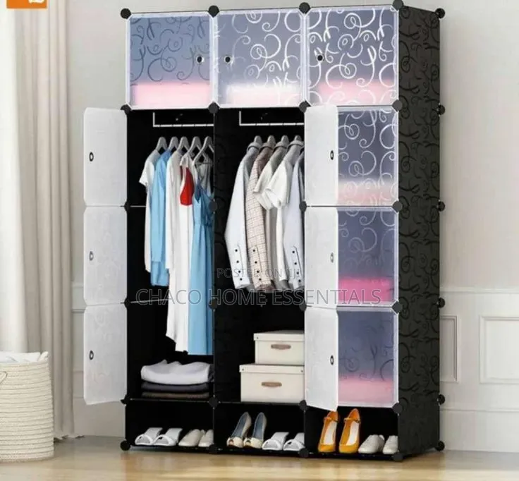 3- Partition Plastic Wardrobe