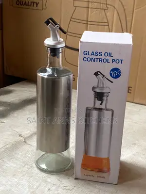 500ml Glass and Stainless Steel Oil Control Pot