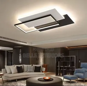 Simple Round Square Home New Modem Led Chandelier Dimming