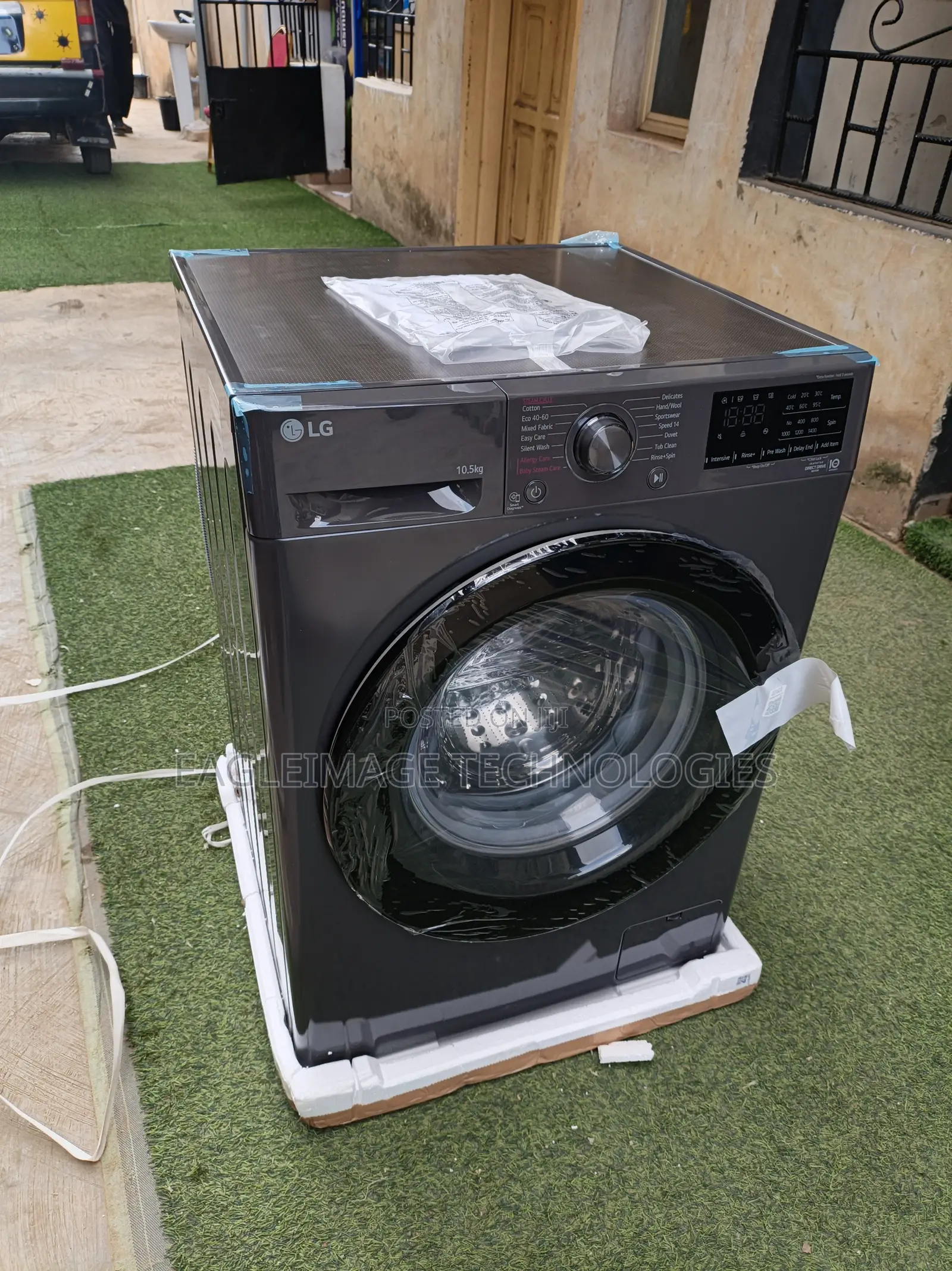 Lg 10.5kg Front Load Energy-Efficient Washer