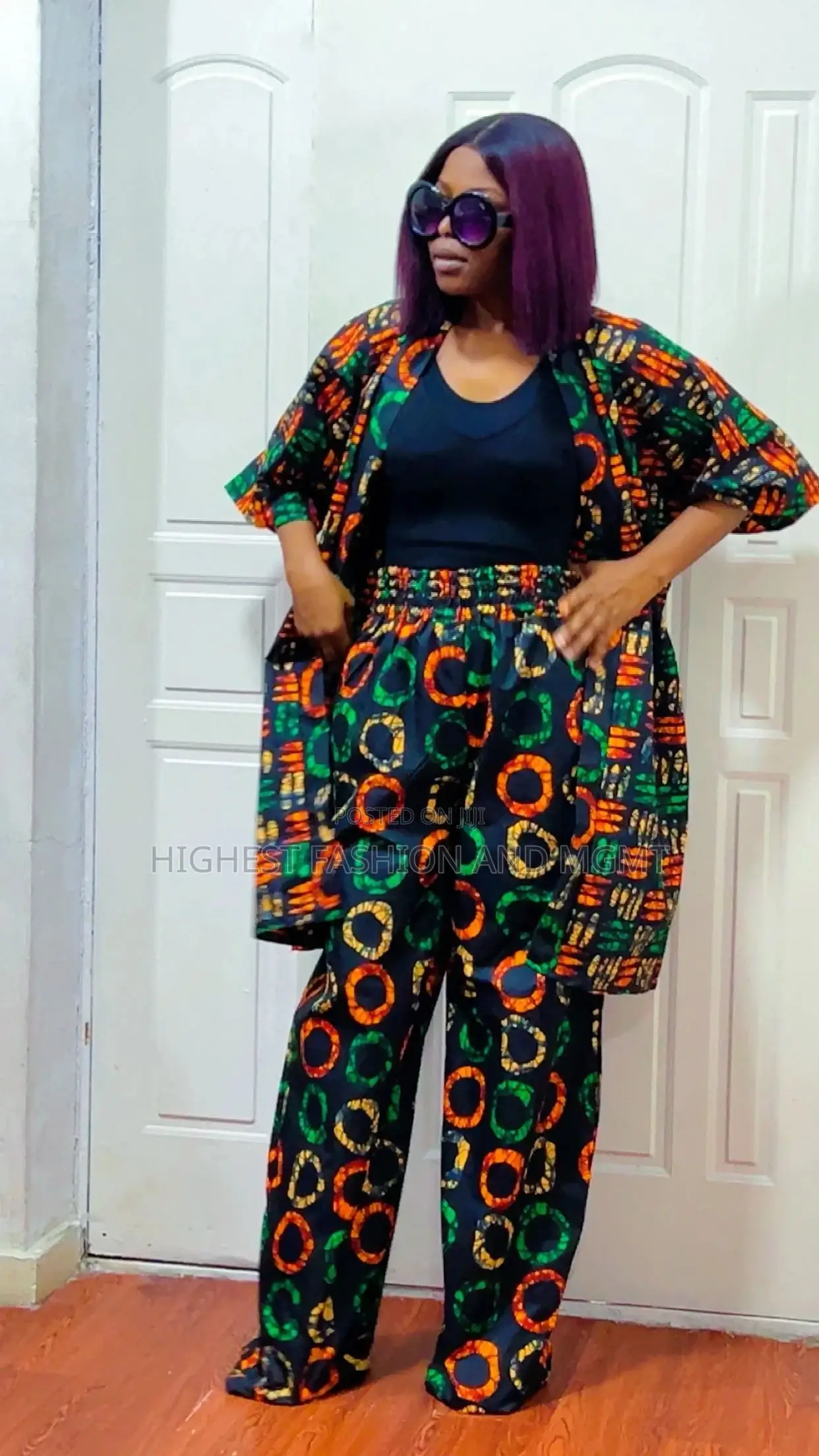 Ankara Kimono and Trouser - Style 609