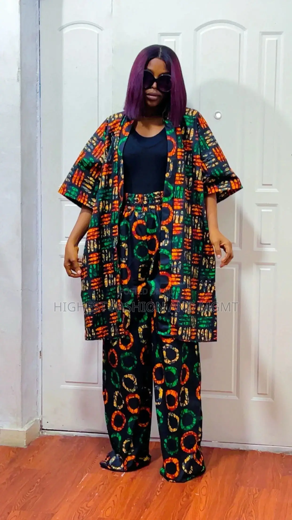Ankara Kimono and Trouser - Style 609
