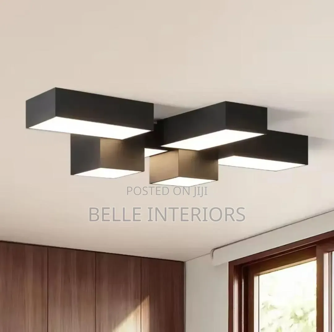 Geometric Square Living Room Light