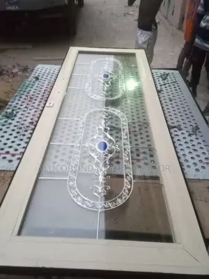 Double Glazed Flower Design Door