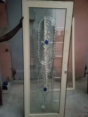 Double Glazed Flower Design Door