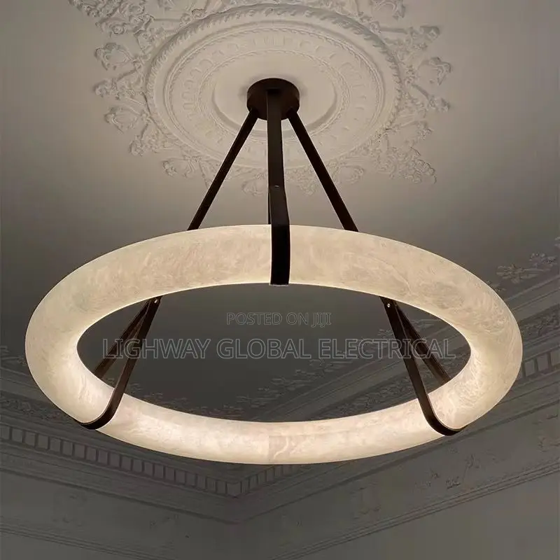 Airpad Marble Alabaster Chandelier