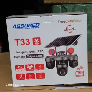 PTZ Solar CCTV Camera With All 3lens Rotating