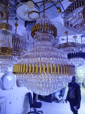 High Quality Luminous Luxury Gold Crystal Chandelier Light
