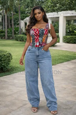 Modern Ankara Top - Style 203