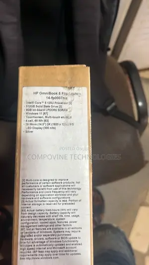 New Laptop HP OmniBook 5 Flip 8GB Intel Core i5 SSD 512GB