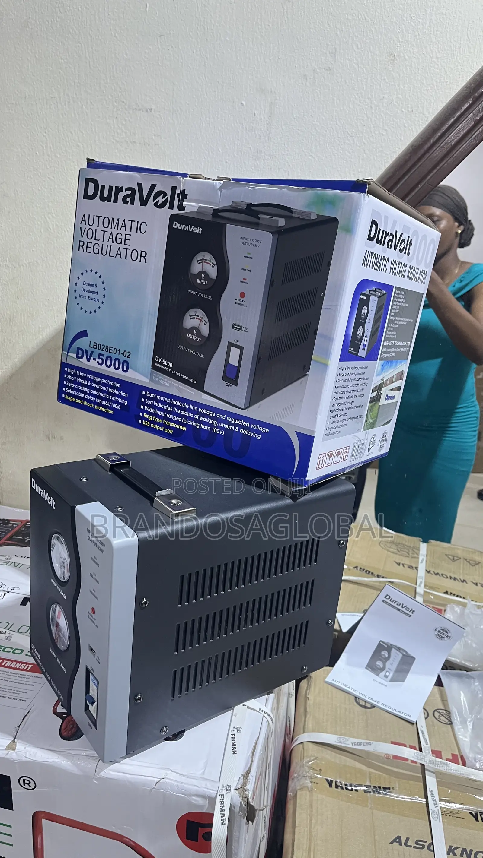 Duravolt Automatic Voltage Regulator Dv-5000[Lb028e01-0]High Quality