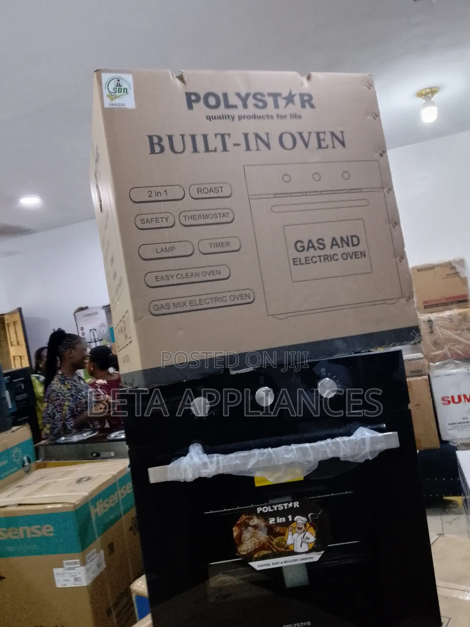 High-Performance Polystar Built-in 2-in-1 Oven