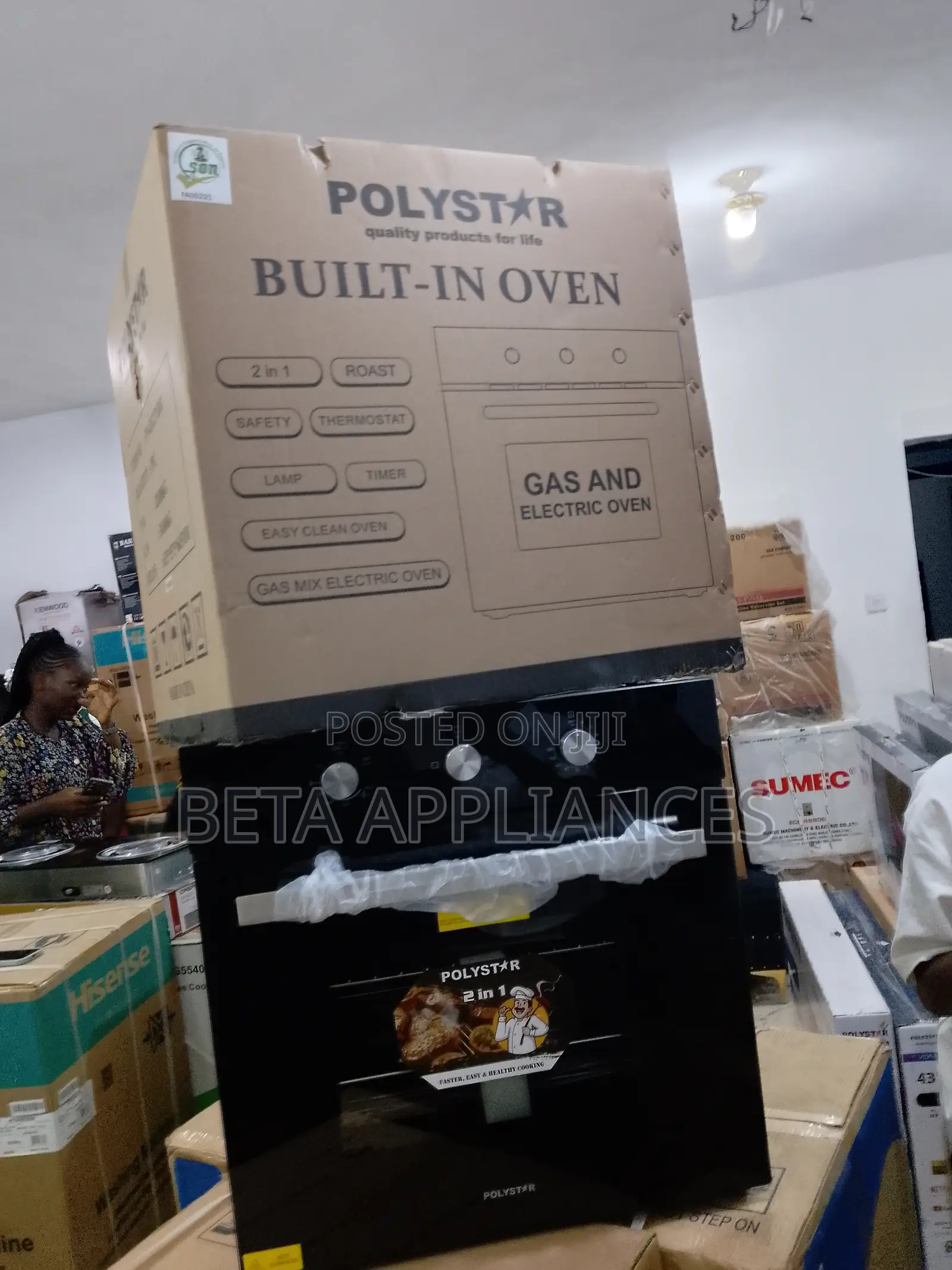 Polystar Built-in Oven With Advanced Cooking Features