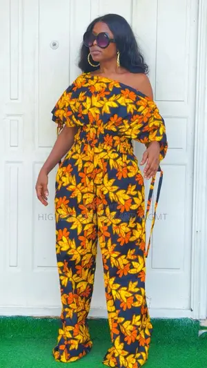 One Shoulder Cloth and Baggy Pants - Style 455