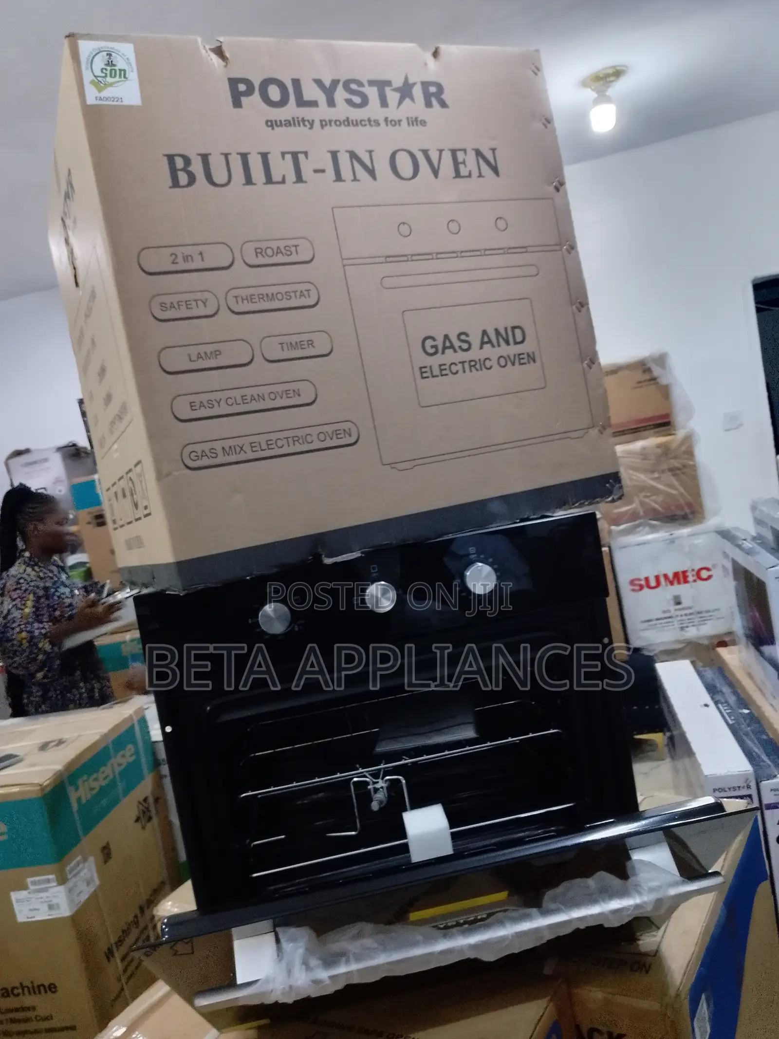 Polystar Electric Built-in Oven for Everyday Use