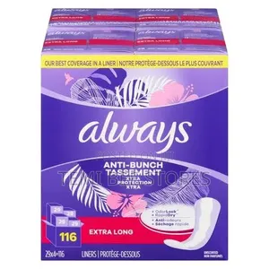 Always Anti-bunch Extra Protection Panty Liners Extra Long - 116 Count