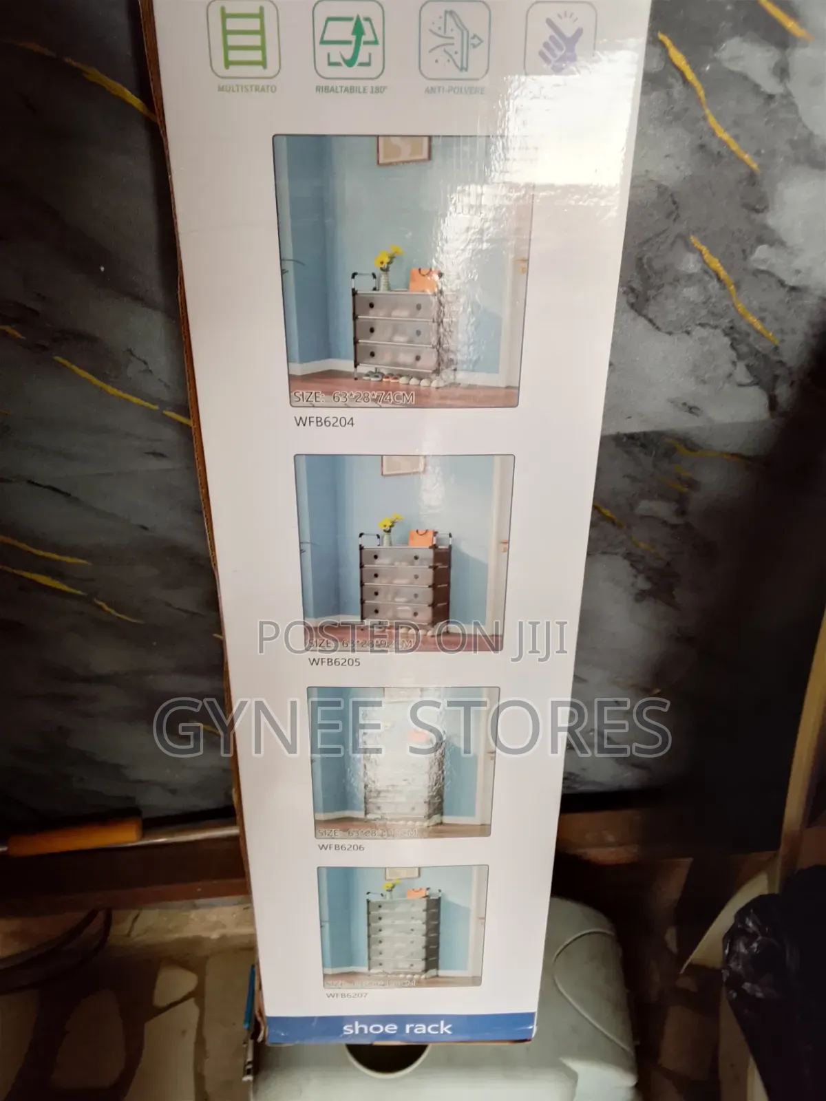7 Tier Multi-Purpose Shoe Rack With Cover