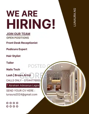 Hair Dresser Needed in Abraham Adesanya