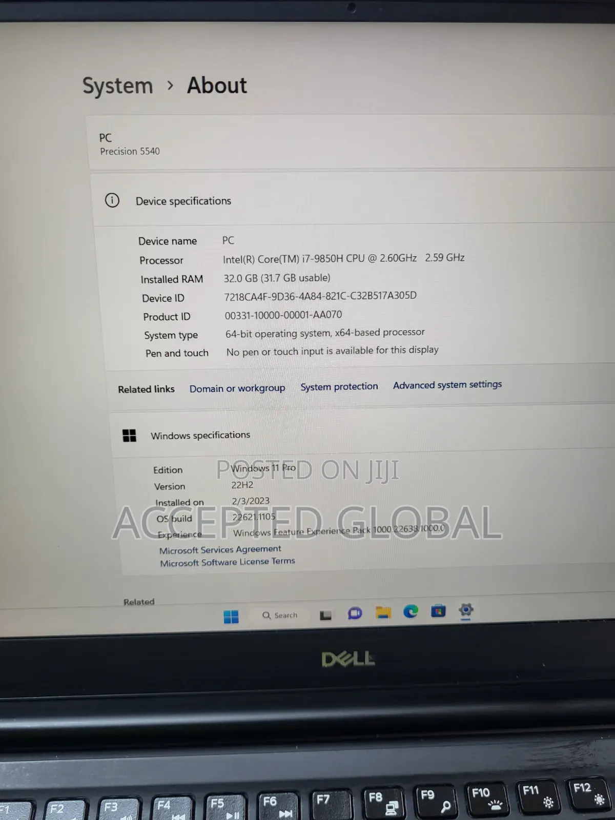 Laptop Dell Precision 5540 32GB Intel Core i7 SSD 1T