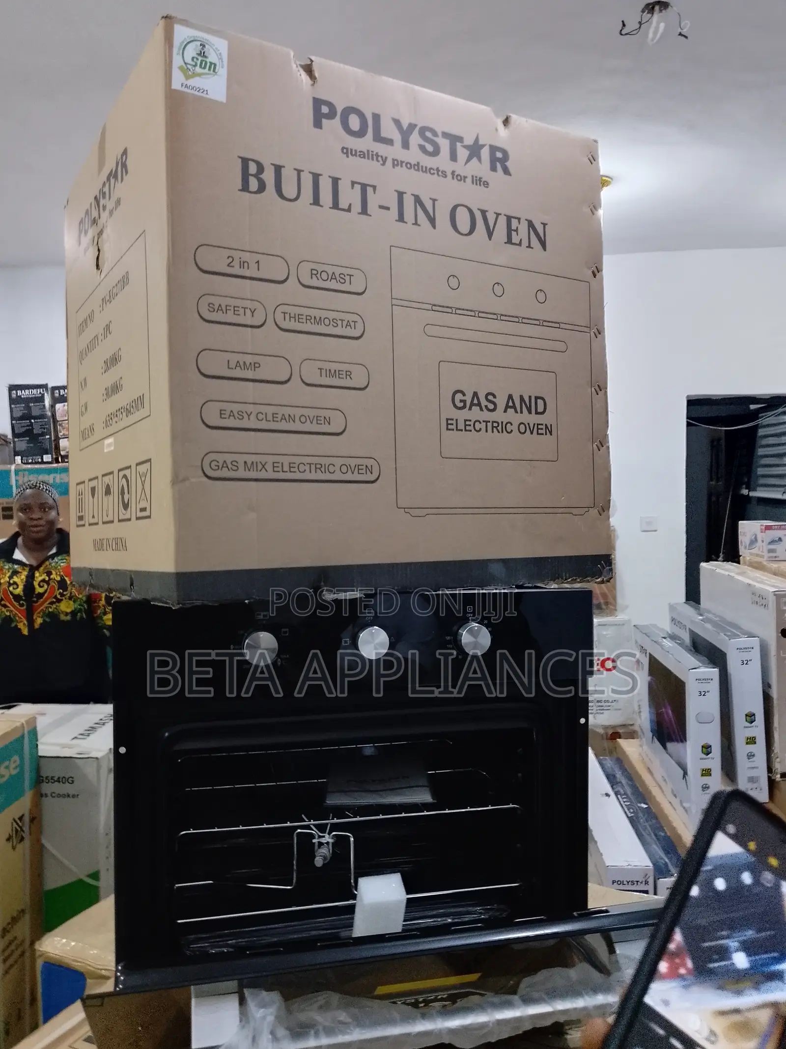 Polystar Built-in Oven With Energy Efficient Performance