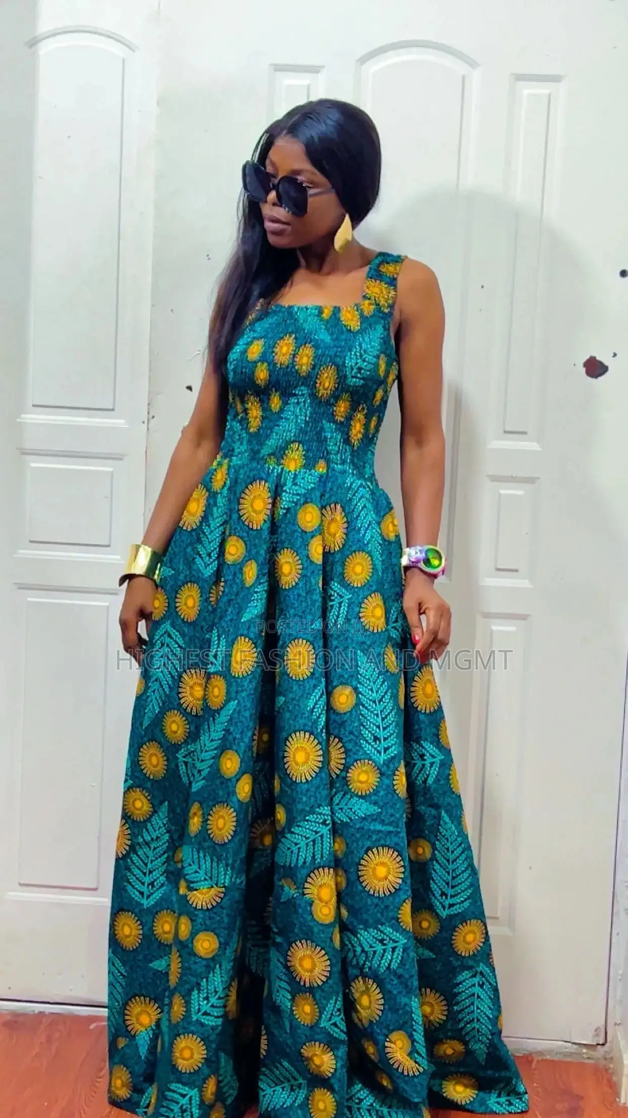 Smocked Long Gown - Style 899