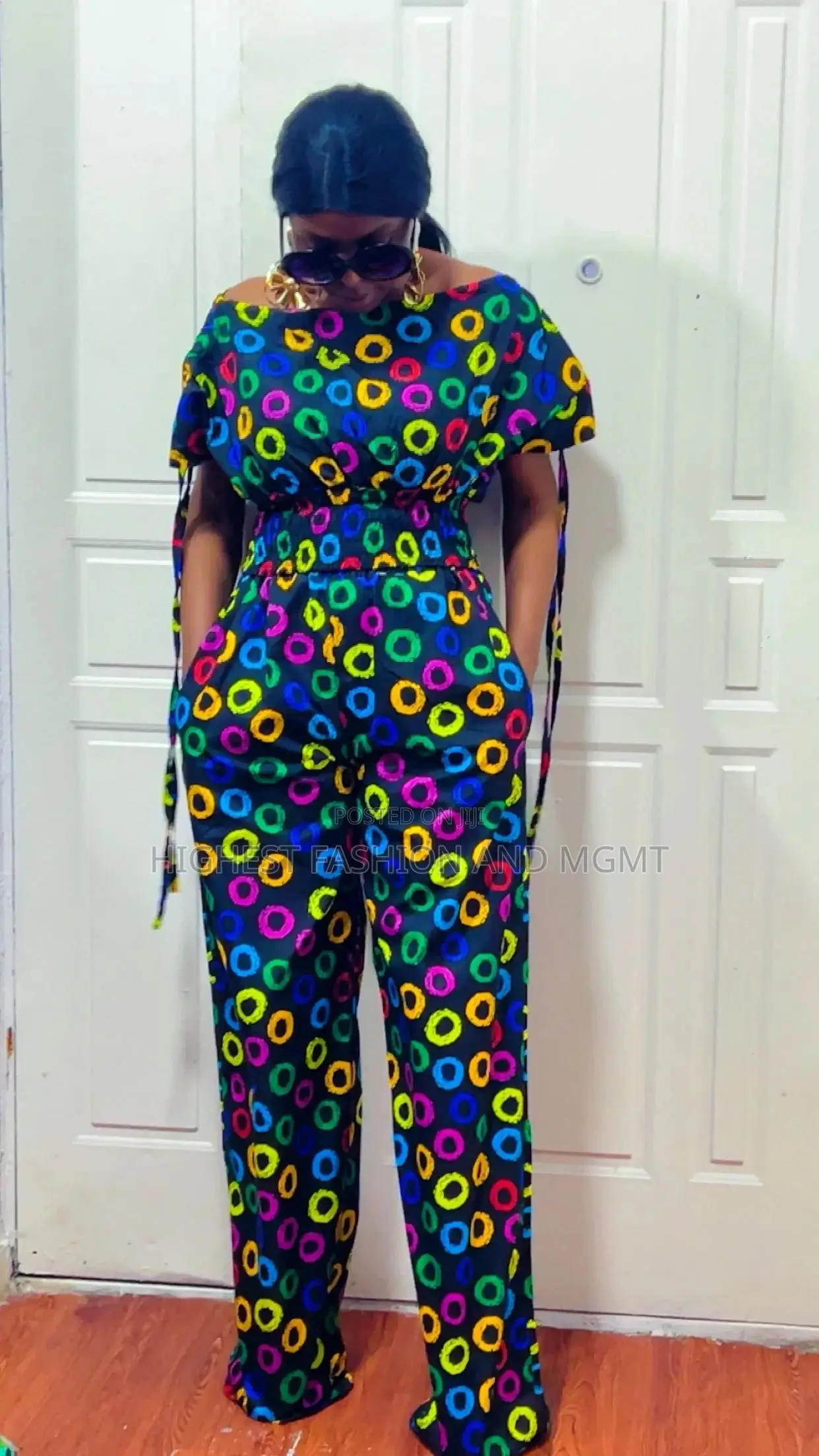 Tight Waist High Shoulder and Trousers - Style 973