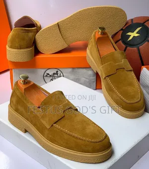 Luxury Brown Suede Penny Loafers – Classic Men’S Casual Shoes