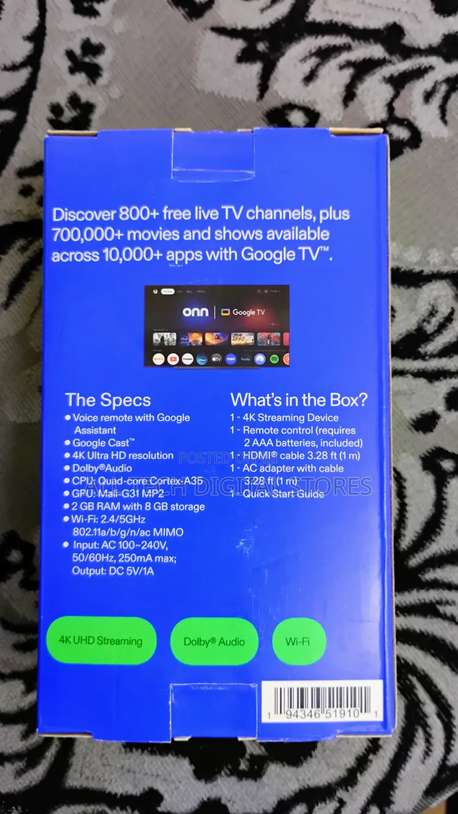 Onn Google Tv Streaming Device
