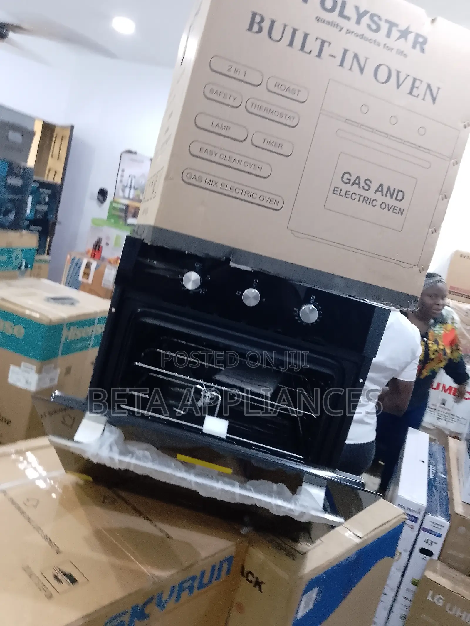 Polystar Multifunction 2-in-1 Oven With Grill Feature