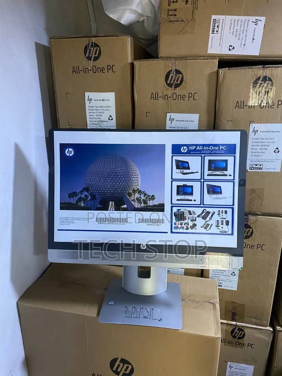 New Desktop Computer HP ProOne 600 G3 8GB Intel Core i5 SSD 512GB